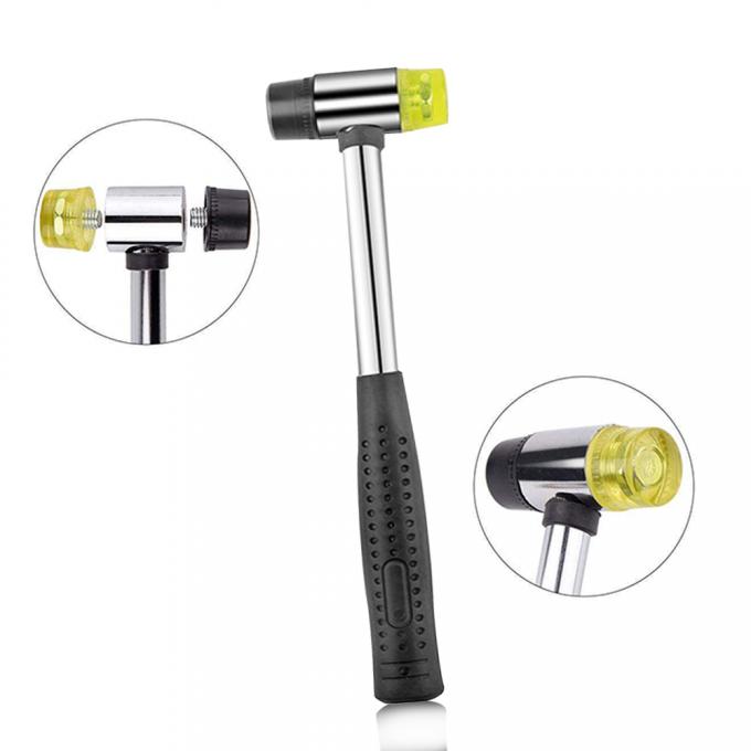 Dual Head Plastic And Rubber Hammer Metal Mallet For Jewelers 2