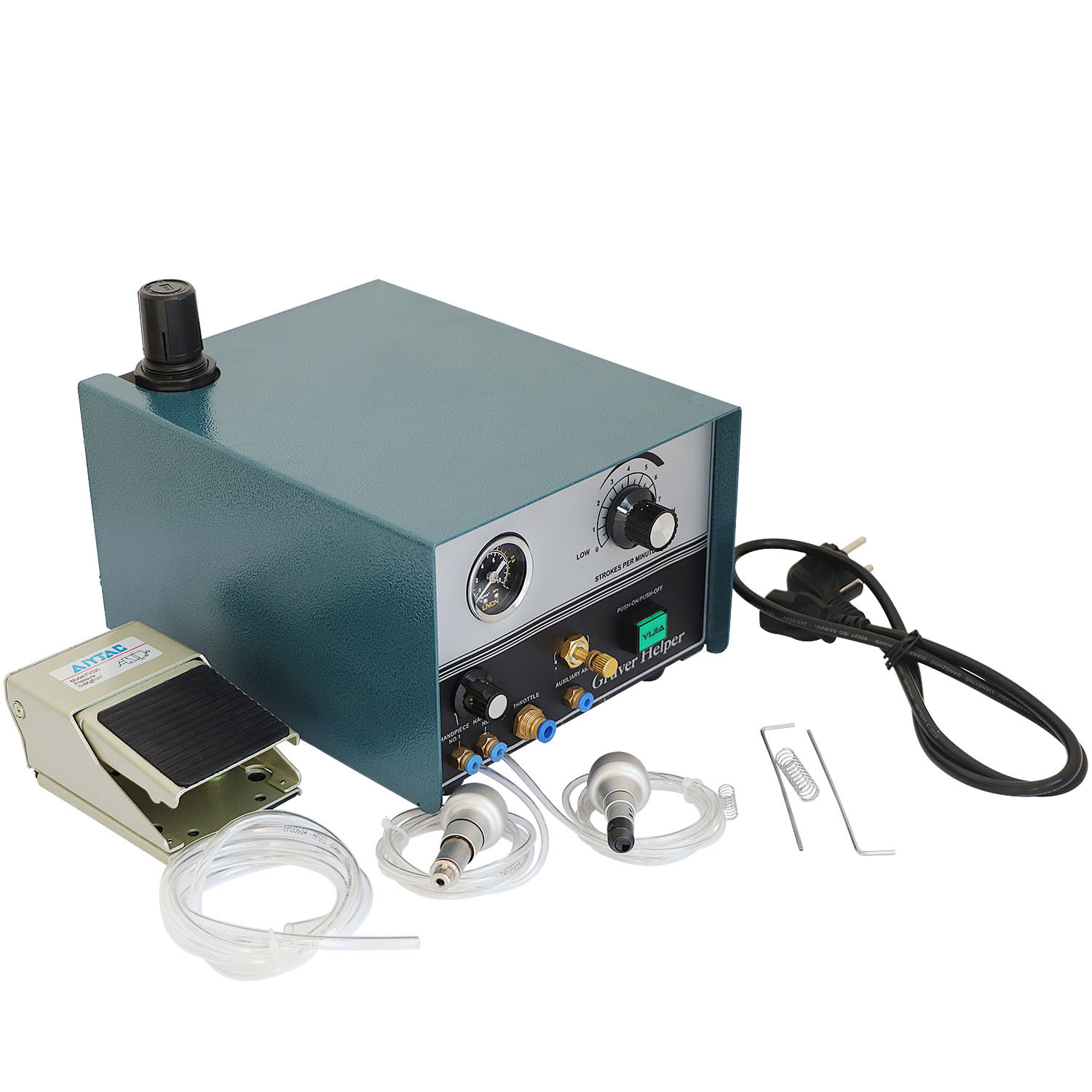 60W Pneumatic Engraver Machine 4000RPM Double Ended Impact Graver